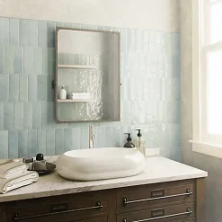 Les Carreaux De Jean  Carrelage Effet Zellige Bleu Ciel NOLITA Cielo 6,5x20 - Les Carreaux de Jean- Faïence Pour Salle De Bains|Faïence Pour Cuisine
