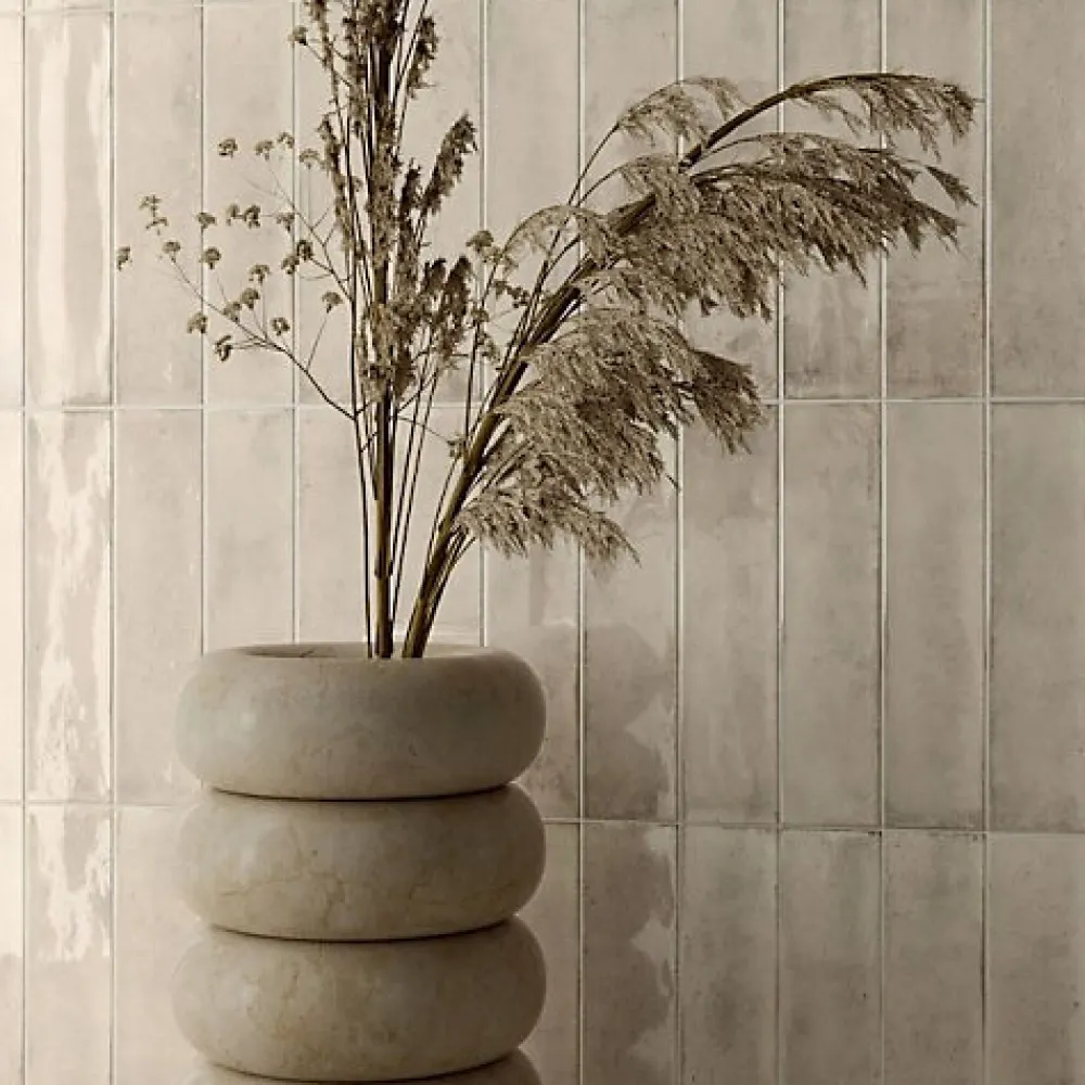 Les Carreaux De Jean Faïence Pour Douche|Faïence Pour Cuisine<Carrelage Effet Zellige Beige FUSION Beige 6x25cm - Les Carreaux de Jean
