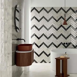 Les Carreaux De Jean Carrelage Effet Zellige Gris Foncé FUSION Antracite 6x25cm - Les Carreaux de Jean- Faïence Pour Pièce À Vivre