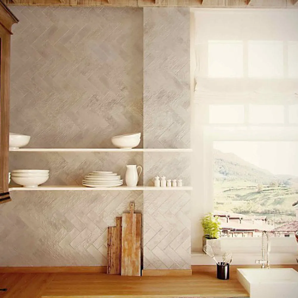Les Carreaux De Jean Carrelage Effet Zellige Gris MITTE Perla 6,5x20 - Les Carreaux de Jean- Faïence Pour Douche|Faïence Pour Cuisine
