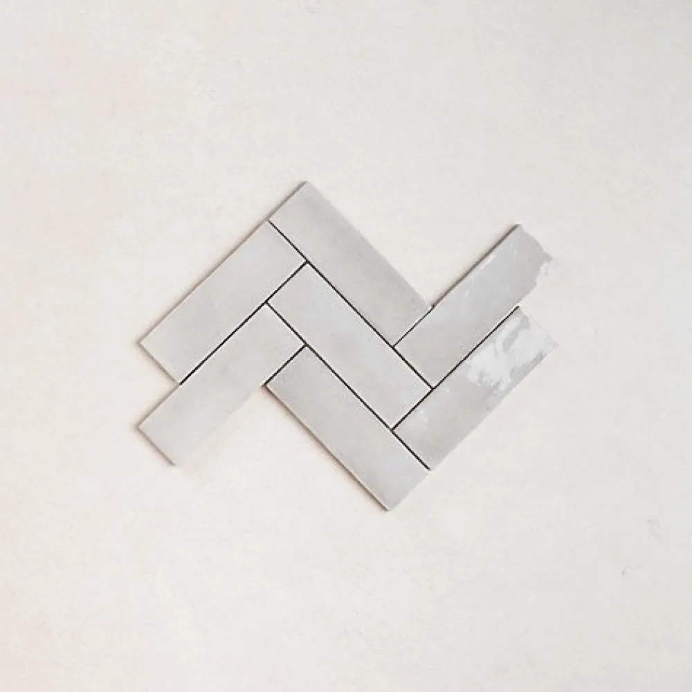 Gioia Materia Faïence Pour Cuisine|Faïence Pour Pièce À Vivre<Carrelage Effet Zellige Gris COLO Gloss 5x15 Amber Grey - Les Carreaux de Jean