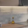 Les Carreaux De Jean  Carrelage Effet Zellige Gris AGADIR - Piedra 7x28 - Les Carreaux de Jean- Faïence Pour Cuisine|Faïence Pour Salle De Bains