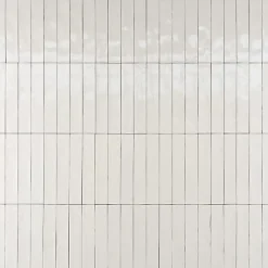 Les Carreaux De Jean  Faïence Pour Salle De Bains<Carrelage Effet Zellige LUZ Blanc 5,3x30cm - Les Carreaux de Jean