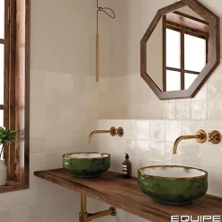 Gioia Materia Faïence Pour Douche|Faïence Pour Cuisine<Carrelage Effet Zellige LA RIVIERA 13,2x13,2 Wheat - Les Carreaux de Jean
