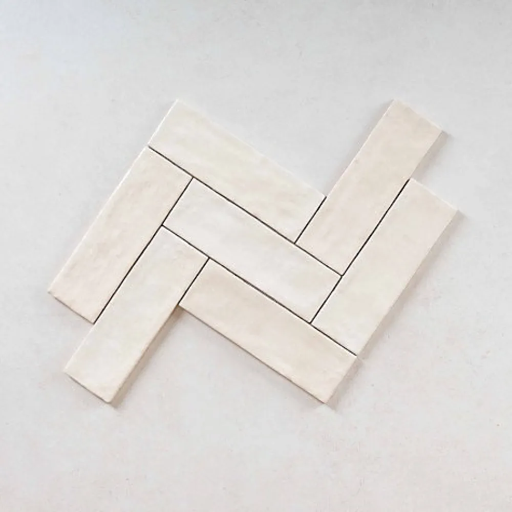 Gioia Materia Carrelage Effet Zellige LA RIVIERA 6,5x20 Wheat - Les Carreaux de Jean- Faïence Pour Cuisine