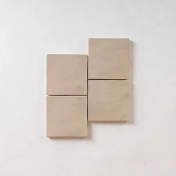Les Carreaux De Jean  Faïence Pour Cuisine<Carrelage Effet Zellige MANARA CLAY 10x10 Temara Taupe - Les Carreaux de Jean