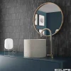 Gioia Materia Carrelage Effet Zellige Noir COLO Matt 5x15 Black Hat - Les Carreaux de Jean- Faïence Pour Cuisine|Faïence Pour Douche