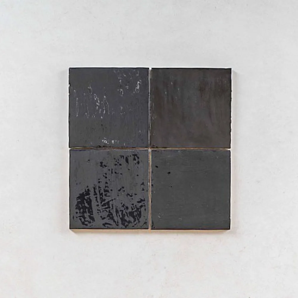 Gioia Materia Faïence Pour Salle De Bains<Carrelage Effet Zellige Noir LA RIVIERA 13,2x13,2 Tourmaline - Les Carreaux de Jean