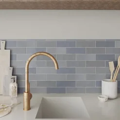 Les Carreaux De Jean Carrelage Effet Zellige NOLITA Gris 6,5x20 - Les Carreaux de Jean- Faïence Pour Salle De Bains|Faïence Pour Cuisine