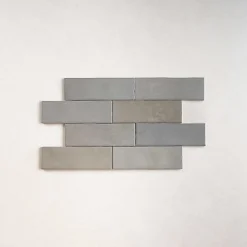 Les Carreaux De Jean Carrelage Effet Zellige NOLITA Gris 6,5x20 - Les Carreaux de Jean- Faïence Pour Salle De Bains|Faïence Pour Cuisine
