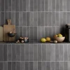 Gioia Materia Faïence Pour Cuisine<Carrelage Effet Zellige Noir ARGILE 6x24,6 Dark - Les Carreaux de Jean