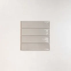 Les Carreaux De Jean  Faïence Pour Salle De Bains<Carrelage Effet Zellige NARA Gris Gloss 7,5x30cm - Les Carreaux de Jean