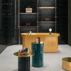 Les Carreaux De Jean  Carrelage Effet Zellige Noir FUSION Nero 6x25cm - Les Carreaux de Jean- Faïence Pour Salle De Bains