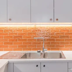 Gioia Materia Faïence Pour Douche|Faïence Pour Cuisine<Carrelage Effet Zellige Orange LA RIVIERA 6,5x20 Ginger - Les Carreaux de Jean