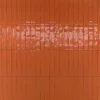 Les Carreaux De Jean  Carrelage Effet Zellige Orange LUZ Aragosta 5,3x30cm - Les Carreaux de Jean- Faïence Pour Douche|Faïence Pour Salle De Bains
