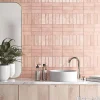 Gioia Materia Carrelage Effet Zellige Rose COLO Gloss 5x15 pink - Les Carreaux de Jean- Faïence Pour Pièce À Vivre|Faïence Pour Salle De Bains