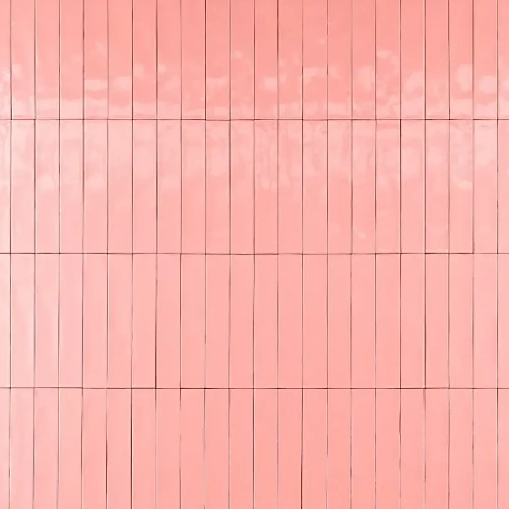 Les Carreaux De Jean Faïence Pour Salle De Bains<Carrelage Effet Zellige Rose LUZ Rosa 5,3x30cm - Les Carreaux de Jean