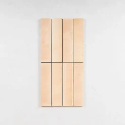 Les Carreaux De Jean  Carrelage Effet Zellige Rose TANGER 6x24 Pink - Les Carreaux de Jean- Faïence Pour Cuisine