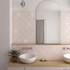 Gioia Materia Faïence Pour Cuisine<Carrelage Effet Zellige Rose LA RIVIERA 13,2x13,2 Rose - Les Carreaux de Jean