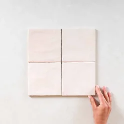 Gioia Materia Faïence Pour Cuisine<Carrelage Effet Zellige Rose LA RIVIERA 13,2x13,2 Rose - Les Carreaux de Jean