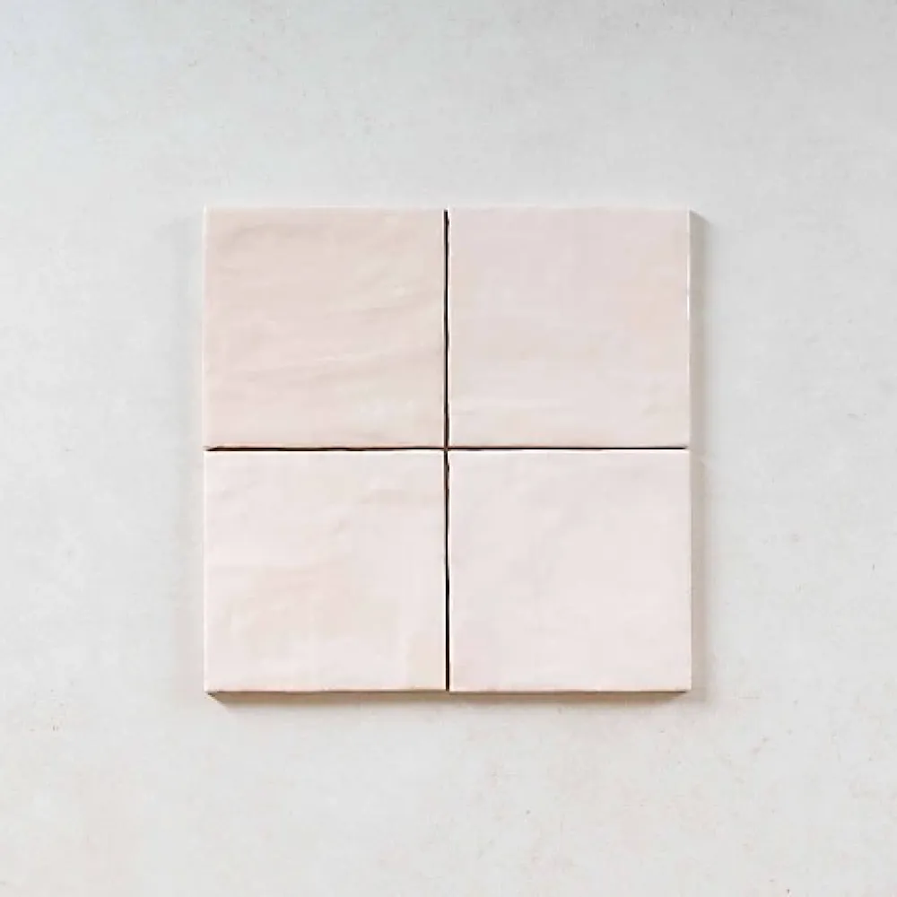 Gioia Materia Faïence Pour Cuisine<Carrelage Effet Zellige Rose LA RIVIERA 13,2x13,2 Rose - Les Carreaux de Jean