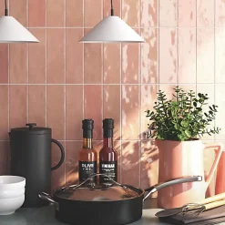Les Carreaux De Jean  Carrelage Effet Zellige Rose NOLITA Rosa 6,5x20 - Les Carreaux de Jean- Faïence Pour Douche|Faïence Pour Cuisine