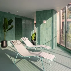 Les Carreaux De Jean  Carrelage Effet Zellige TANGER 6x24 Turquoise - Les Carreaux de Jean- Faïence Pour Pièce À Vivre|Faïence Pour Salle De Bains