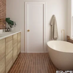 Gioia Materia Carrelage Effet Zellige Terracotta ARGILE 6x24,6 Cotto - Les Carreaux de Jean- Faïence Pour Cuisine|Faïence Pour Douche