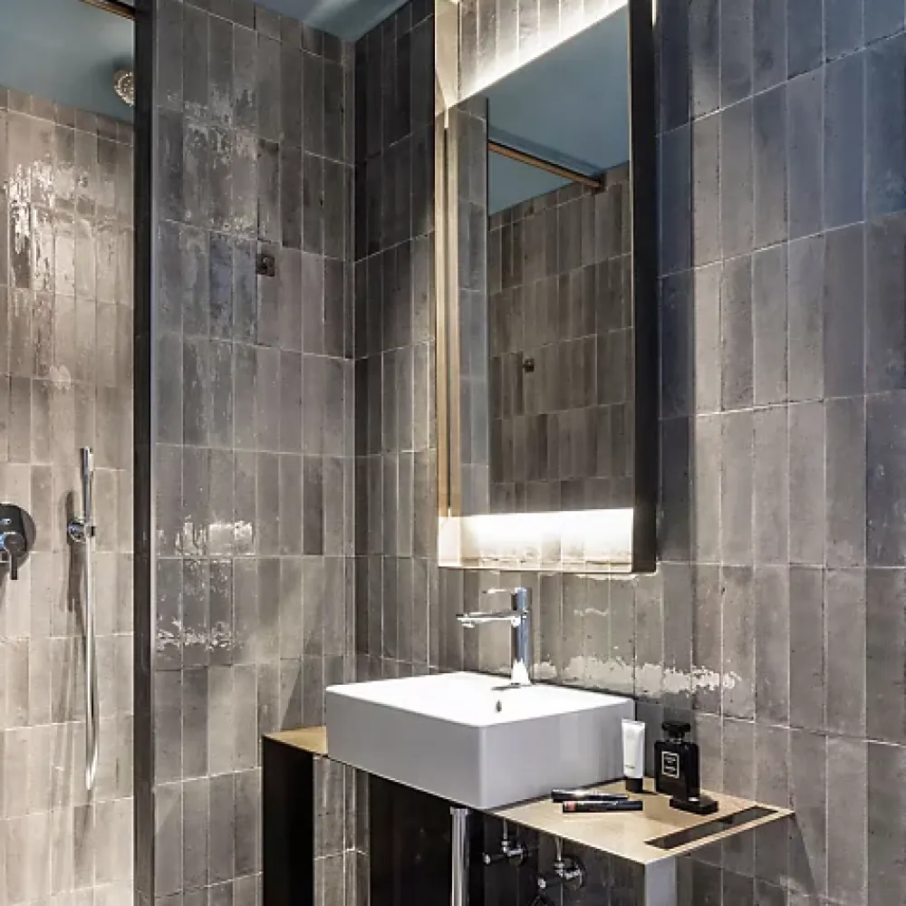 Les Carreaux De Jean Faïence Pour Douche|Faïence Pour Salle De Bains<Carrelage Effet Zellige TANGER 6x24 Greige - Les Carreaux de Jean