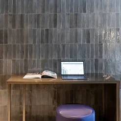 Les Carreaux De Jean Faïence Pour Douche|Faïence Pour Salle De Bains<Carrelage Effet Zellige TANGER 6x24 Greige - Les Carreaux de Jean