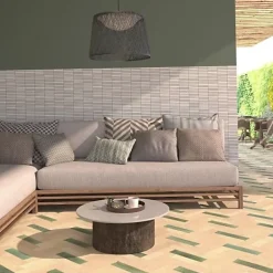 Les Carreaux De Jean Faïence Pour Pièce À Vivre|Faïence Pour Cuisine<Carrelage Effet Zellige Vert Émeraude AGADIR - Selva 7x28 - Les Carreaux de Jean