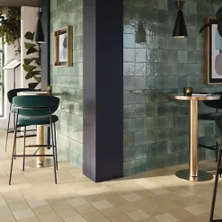Les Carreaux De Jean  Faïence Pour Salle De Bains|Faïence Pour Cuisine<Carrelage Effet Zellige Vert Émeraude AGADIR - Selva 14,7x14,7 - Les Carreaux de Jean