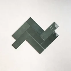 Les Carreaux De Jean Carrelage Effet Zellige Vert NOLITA Verde 6,5x20 - Les Carreaux de Jean- Faïence Pour Cuisine|Faïence Pour Salle De Bains