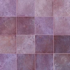 Ro'Ma Carrelage Carrelage Mural Pour Wc|Carrelage Mural Uni<Carrelage effet Zellige Violet 10x10x0,85 cm Caldero - Mur intérieur -