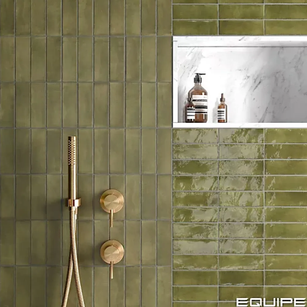 Gioia Materia Faïence Pour Cuisine<Carrelage Effet Zellige Vert COLO Matt 5x15 vert - Les Carreaux de Jean