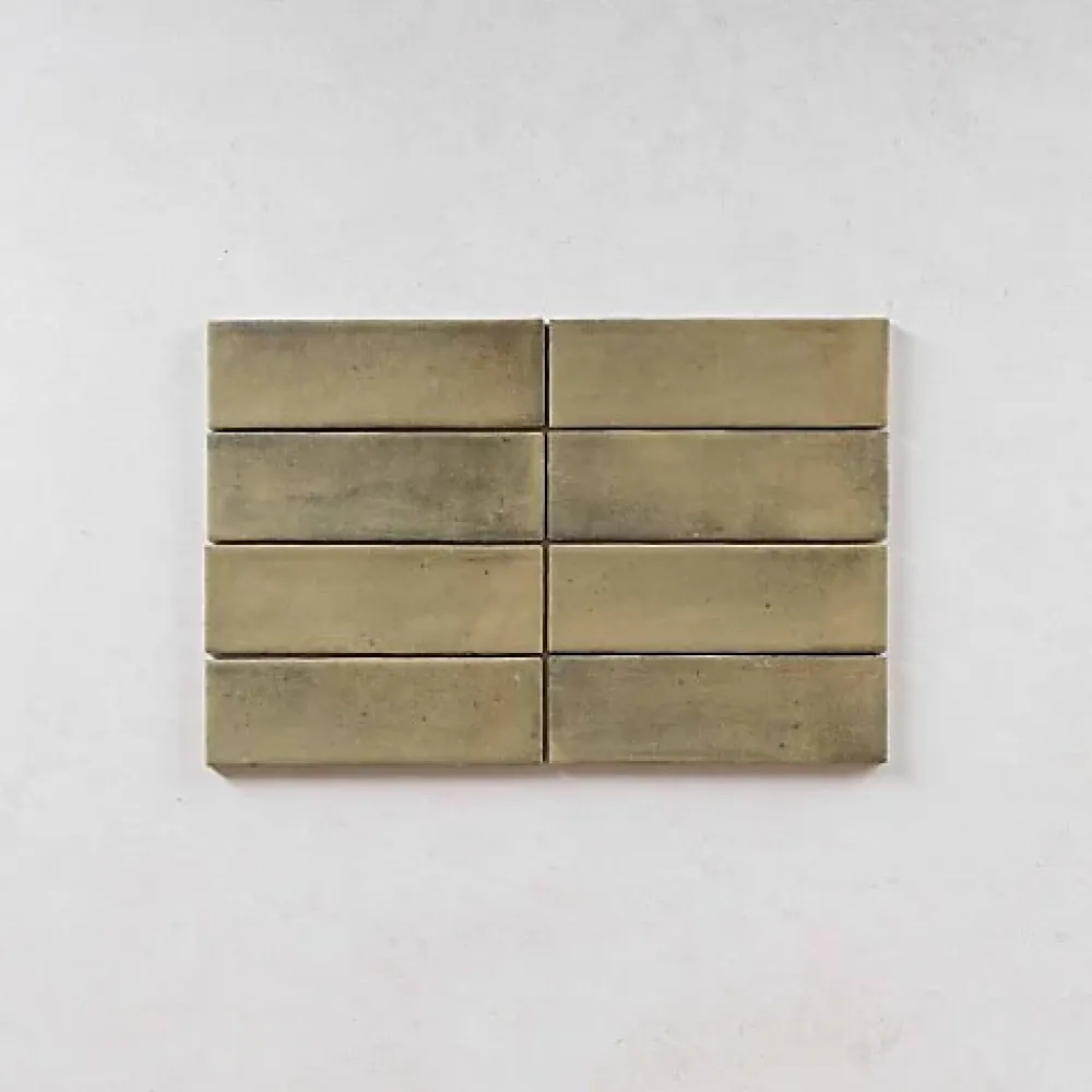 Gioia Materia Faïence Pour Cuisine<Carrelage Effet Zellige Vert COLO Matt 5x15 vert - Les Carreaux de Jean