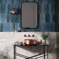 Concept Mosaïque Carrelage effet zellige 7x28 cm AGADIR LAGO- Faïence Pour Douche|Faïence Unie