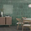 Concept Mosaïque carrelage effet zellige 8x31,5 cm luca jade- Faïence Unie|Faïence Pour Wc