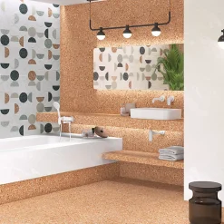 Aelle Carrelage Carrelage extérieur antidérapant effet terrazzo 80x80 cm NIZA-R Antideslizante Rojizo- Carrelage Extérieur Et Terrasse