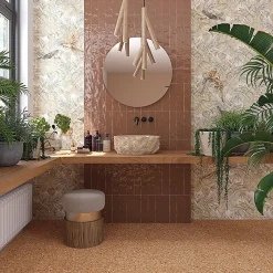 Aelle Carrelage Carrelage extérieur antidérapant effet terrazzo 80x80 cm NIZA-R Antideslizante Rojizo- Carrelage Extérieur Et Terrasse