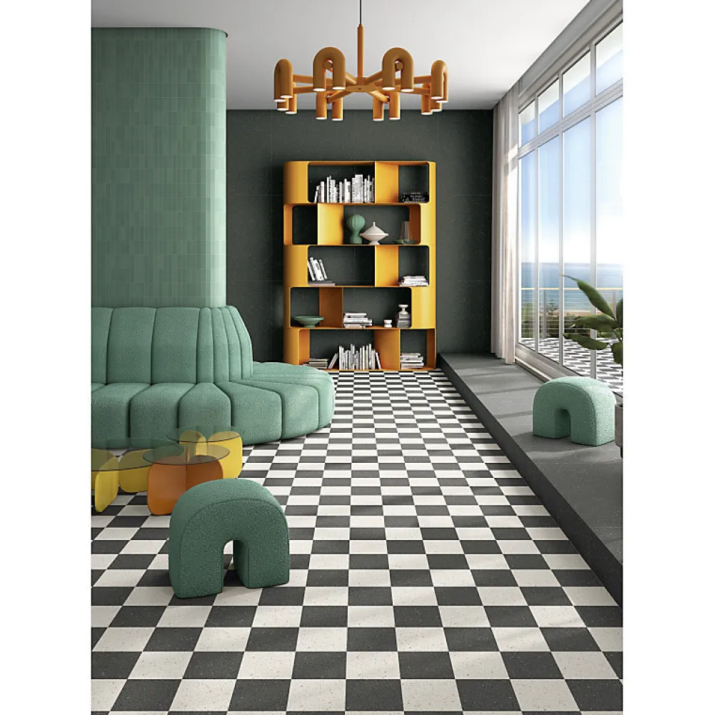 Eiffel art construction Carrelage Extérieur Et Terrasse<Carrelage extérieur antidérapant effet terrazzo uni blanc 20x20 cm MICRA R Blanco