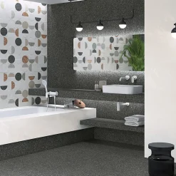 Aelle Carrelage Carrelage Extérieur Et Terrasse<Carrelage extérieur antidérapant effet terrazzo 80x80 cm NIZA-R Antideslizante Negro