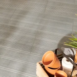 GoodHome Carrelage Extérieur Et Terrasse<Carrelage extérieur Kontempo anthracite 37 x 75 cm (vendu au carton)