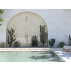 Aelle Carrelage Carrelage extérieur piscine carré beige mate 15x15 cm SPA&POOLS CANVAS MAT- Carrelage Extérieur Et Terrasse