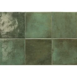 Aelle Carrelage Carrelage Extérieur Et Terrasse<Carrelage extérieur piscine carré vert brillant 15x15 cm SPA&POOLS MOSS GREEN