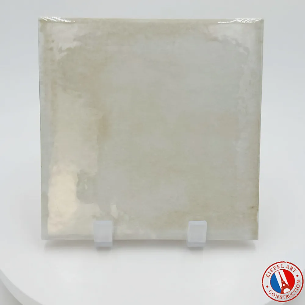 Aelle Carrelage Carrelage extérieur piscine carré beige brillant 15x15 cm SPA&POOLS CANVAS- Carrelage Extérieur Et Terrasse