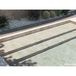Aelle Carrelage Carrelage extérieur piscine carré beige brillant 15x15 cm SPA&POOLS CANVAS- Carrelage Extérieur Et Terrasse