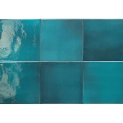 Aelle Carrelage Carrelage extérieur piscine carré bleu brillant 15x15 cm SPA&POOLS GLACIER- Carrelage Extérieur Et Terrasse