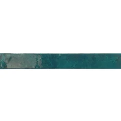 Aelle Carrelage Carrelage faïence mur bleu turqoise rectangulaire 5x40 cm BALI HESPER- Carrelage Sol Pour Salle De Bains