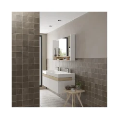 Gioia Materia Faïence Pour Cuisine|Faïence Pour Wc<Carrelage grès cérame ARGILE 10x10 cm Chocolat - Mat - boîte de 0.6 m2